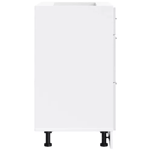  Porto magasfényű fehér szerelt fa konyhai alapszekrény