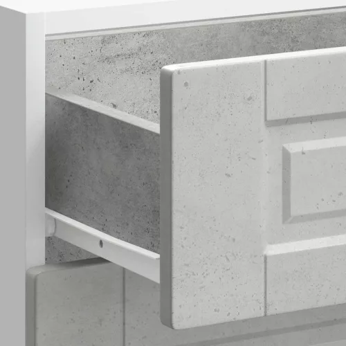  Porto betonszürke szerelt fa konyhai alapszekrény