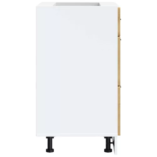  Porto kézműves tölgy színű szerelt fa konyhai alapszekrény