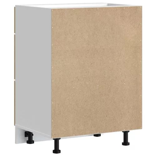  Porto kézműves tölgy színű szerelt fa konyhai alapszekrény