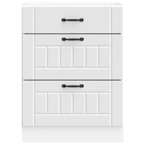  Konyhai alsó szekrény Lucca fehér szerelt fa