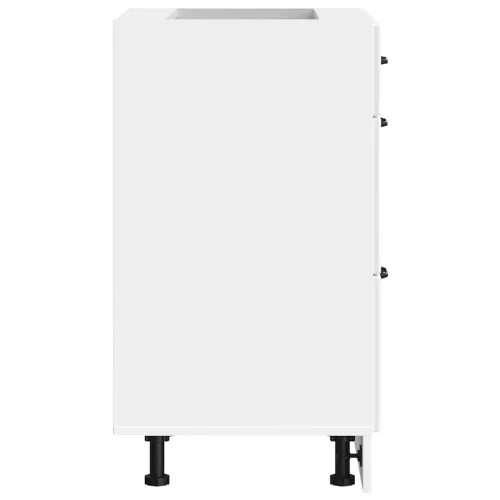  Konyhai alsó szekrény Lucca magasfényű fehér szerelt fa