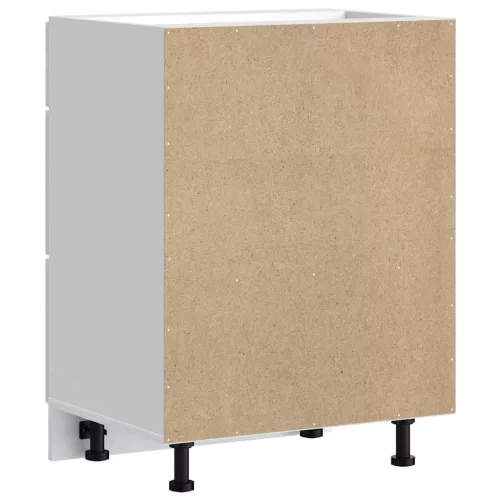  Konyhai alsó szekrény Lucca magasfényű fehér szerelt fa