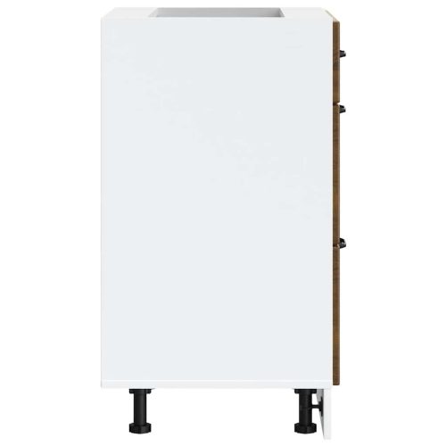  Konyhai alsó szekrény Lucca barna tölgy szerelt fa