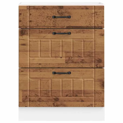  Konyhai alsó szekrény Lucca antik fa szerelt fa