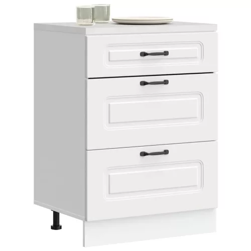  Konyhai alsó szekrény Kalmar fehér műfa