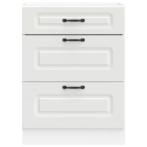  Konyhai alsó szekrény Kalmar fehér műfa