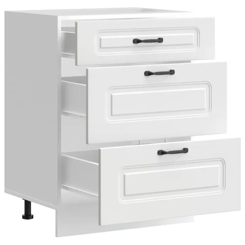  Konyhai alsó szekrény Kalmar fehér műfa