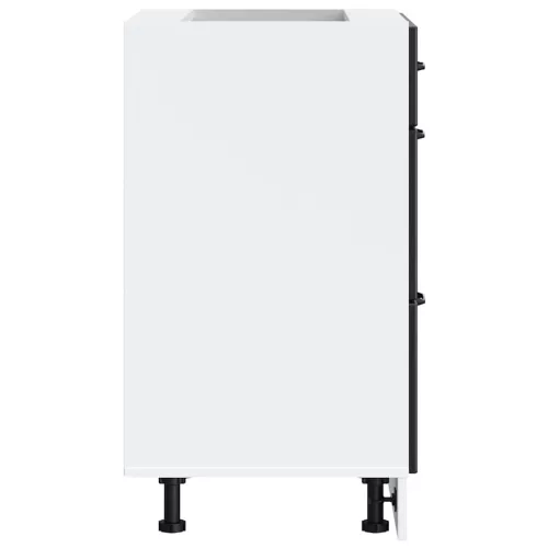  Konyhai alapszekrény Kalmar fekete színű műfa