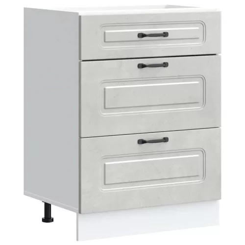  Konyhai alapszekrény Kalmar beton szürke műfa