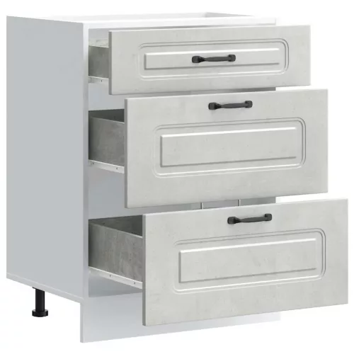  Konyhai alapszekrény Kalmar beton szürke műfa