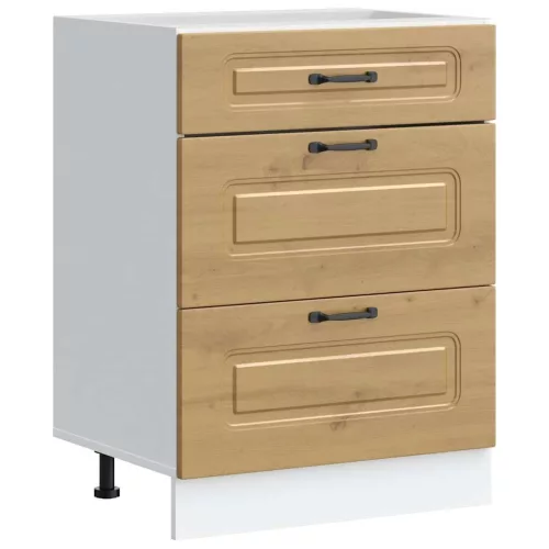  Konyhai alapszekrény Kalmar kézműves tölgy műszaki fa