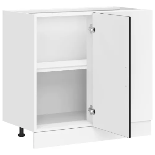  “Lyon” alsó konyhaszekrény fekete színű fából készült szekrény