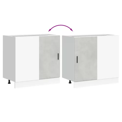  “Lyon” alsó konyhaszekrény beton szürke színű műfa