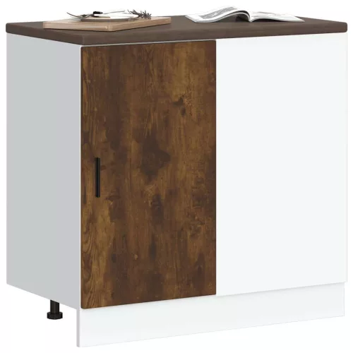  “Lyon” alsó konyhaszekrény füstölt tölgy fűrészelt fa