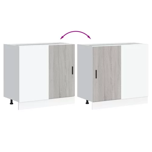  “Lyon” alsó konyhaszekrény szürke Sonoma szekrény