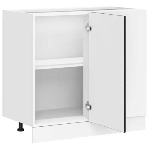  Porto fekete szerelt fa konyhai alapszekrény