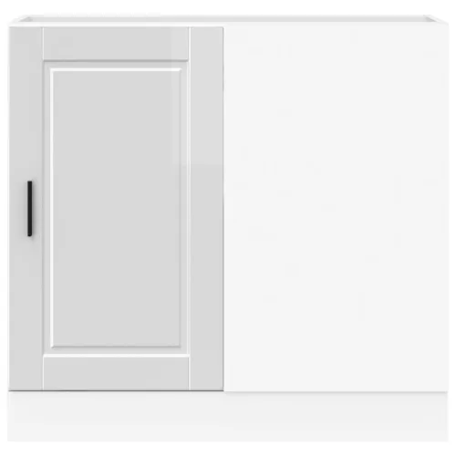  Porto magasfényű fehér szerelt fa konyhai alapszekrény