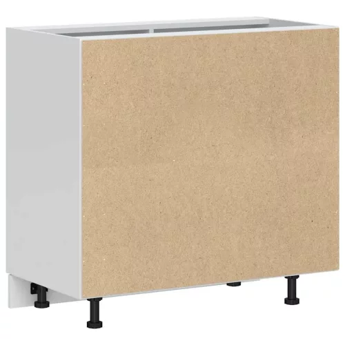  Porto magasfényű fehér szerelt fa konyhai alapszekrény