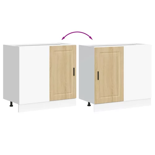  Porto sonoma tölgy színű szerelt fa konyhai alapszekrény