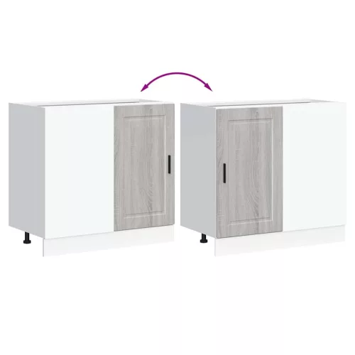  Porto szürke sonoma színű szerelt fa konyhai alapszekrény