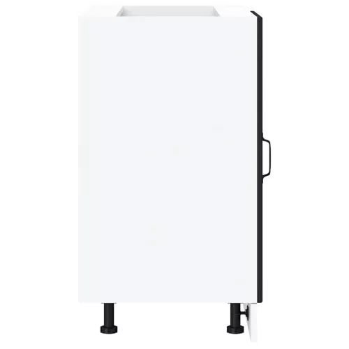  alsó konyhaszekrény Lucca fekete szerelt fa