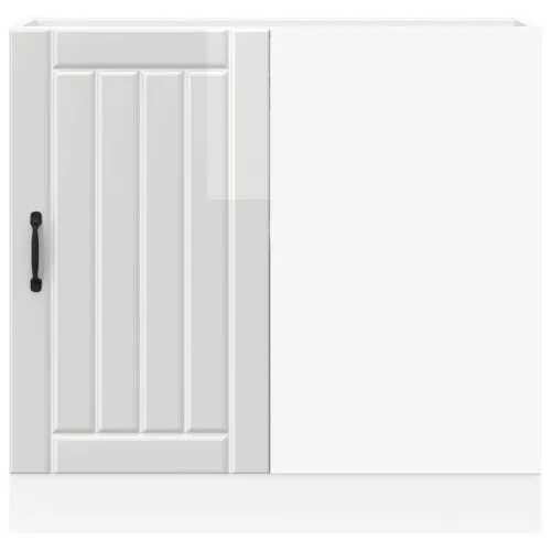  alsó konyhaszekrény Lucca magasfényű fehér szerelt fa