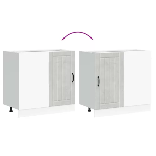  alsó konyhaszekrény Lucca betonszürke szerelt fa