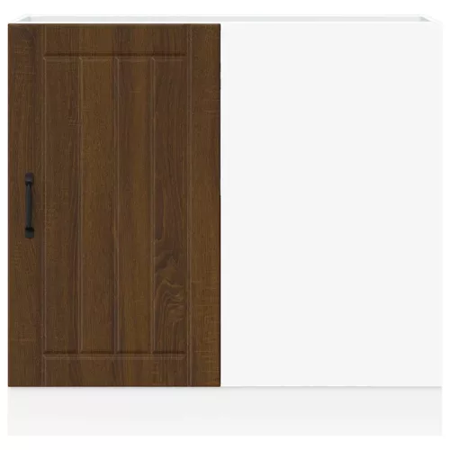  alsó konyhaszekrény Lucca barna tölgy fűrészáru műfa