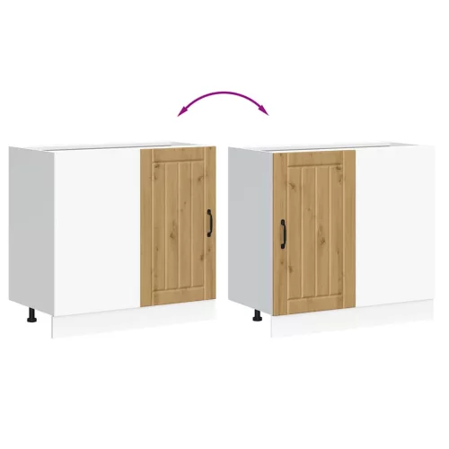  alsó konyhaszekrény Lucca kézműves tölgy fűrészáru műfa