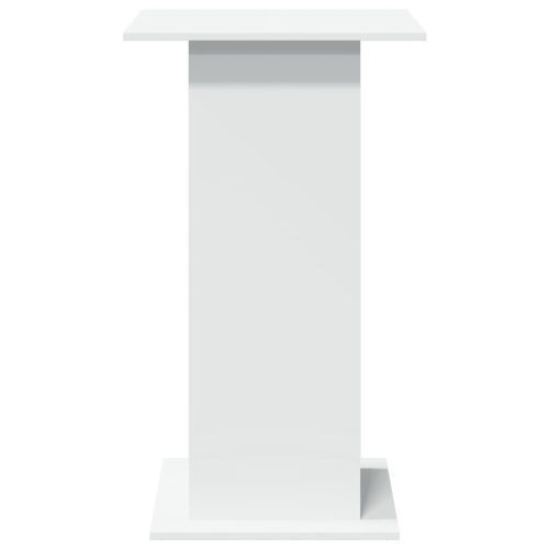  fehér szerelt fa bárasztal tárolóval 60 x 60 x 102 cm