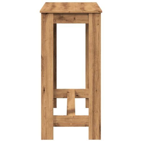  kézműves tölgy színű szerelt fa bárasztal 102 x 50 x 103,5 cm