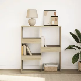    sonoma tölgy színű térelválasztó könyvszekrény 100x33x115 cm