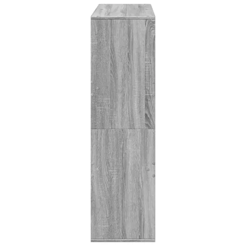  szürke sonoma színű térelválasztó könyvszekrény 100x33x115 cm