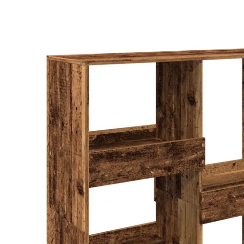  antik fa színű térelválasztó könyvszekrény 100 x 33 x 115 cm