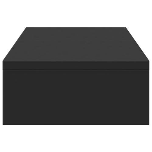  fekete szerelt fa állítható monitorállvány 60 x 24 x 10,5 cm