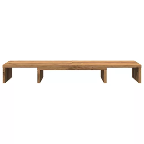  kézműves tölgy szerelt fa állítható monitorállvány 80x24x10,5cm