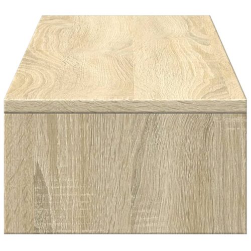  sonoma tölgy szerelt fa monitorállvány fiókokkal 100x27x15 cm