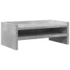  betonszürke szerelt fa monitorállvány 42 x 24 x 16 cm