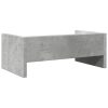  betonszürke szerelt fa monitorállvány 42 x 24 x 16 cm
