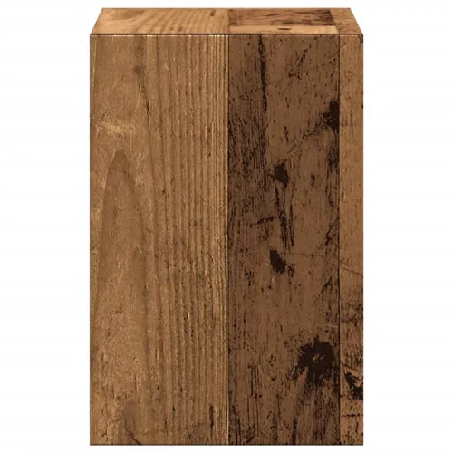  antik fa színű szerelt fa monitorállvány asztali rendszerezővel