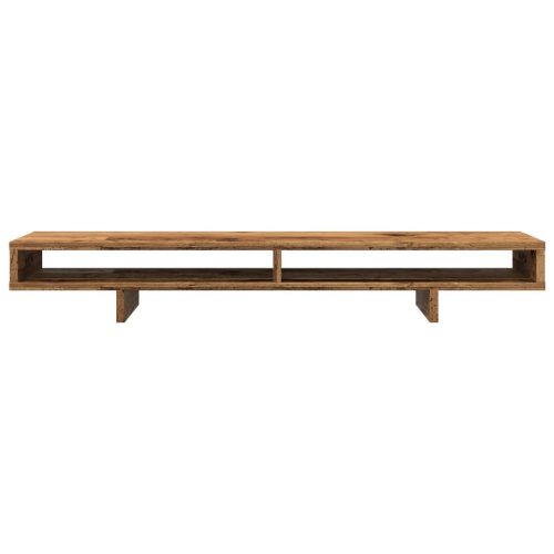  antik fa színű szerelt fa monitorállvány 100 x 27 x 15 cm
