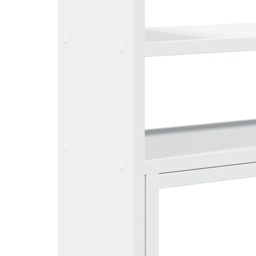  fehér szerelt fa állítható íróasztal-szervező 40 x 17 x 41 cm