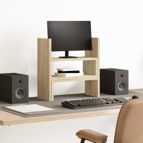    sonoma tölgy szerelt fa állítható asztali szervező 40x17x41 cm