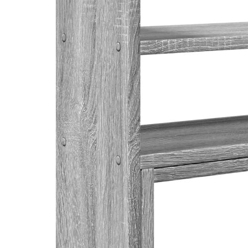  szürke sonoma szerelt fa állítható asztali szervező 40x17x41 cm