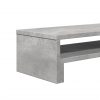  betonszürke szerelt fa monitorállvány 54 x 22 x 15 cm