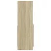  sonoma tölgy színű szerelt fa magasszekrény 63 x 33 x 100 cm