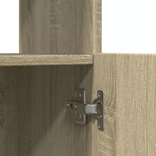  sonoma tölgy színű szerelt fa magasszekrény 63 x 33 x 100 cm