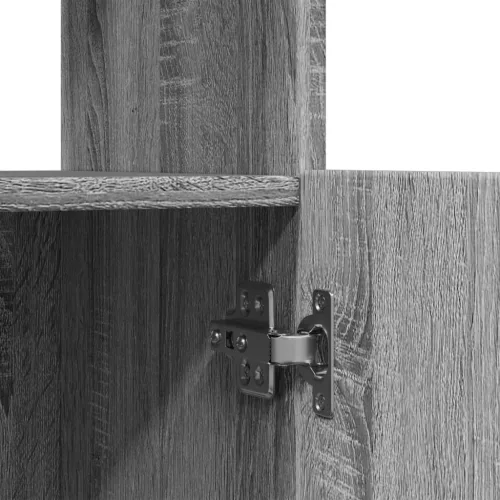  szürke sonoma színű szerelt fa magasszekrény 63 x 33 x 100 cm