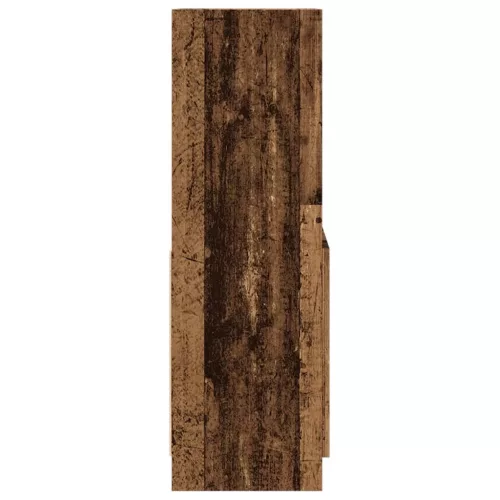  antik fa színű szerelt fa magasszekrény 63 x 33 x 100 cm